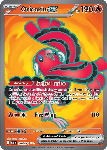 Oricorio ex - 110/094 - ME02: Phantasmal Flames (PFL)