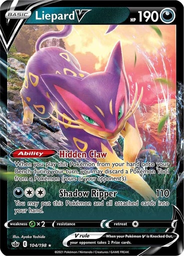 Liepard V - SWSH06: Chilling Reign 104/198
