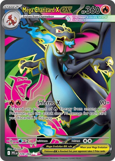 Mega Charizard X ex - 109/094 - ME02: Phantasmal Flames (PFL)