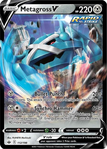 Metagross V - SWSH06: Chilling Reign 112/198