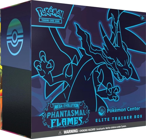 Phantasmal Flames Pokemon Center Elite Trainer Box (Exclusive) - ME02: Phantasmal Flames (PFL) 