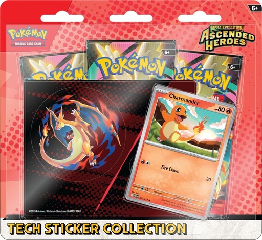 [10-10314-120] Mega Evolution: Ascended Heroes Tech Sticker Collection - Charmander - ME: Ascended Heroes (ASC)