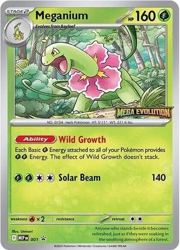 Meganium - 001 - ME: Mega Evolution Promo (MEP)