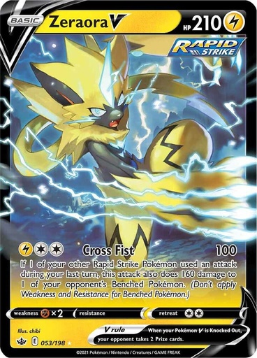Zeraora V - SWSH06: Chilling Reign 053/198