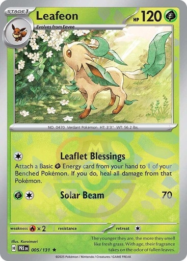Leafeon (Master Ball Pattern) - SV: Prismatic Evolutions (PRE)