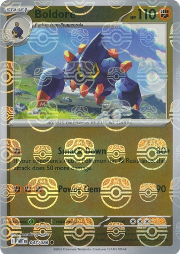 Boldore (Master Ball Pattern) - SV: White Flare (WHT)