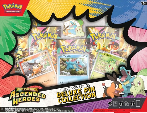 [10-10301-105] Ascended Heroes First Partners Deluxe Pin Collection - ME: Ascended Heroes (ASC)(Español)