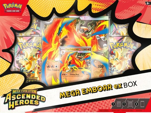 [10-10313-126] Ascended Heroes Mega Emboar ex Box - ME: Ascended Heroes (ASC) (Ingles)