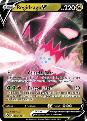 Regidrago V - SWSH12: Silver Tempest 135/195