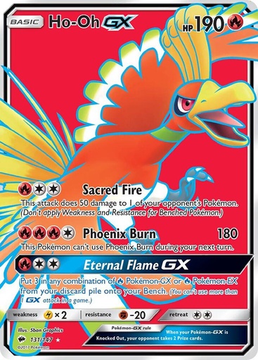 Ho-Oh GX (Full Art) - SM - Burning Shadows (SM03)