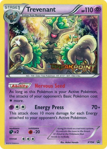 Trevenant (Prerelease) - XY Promos (PR)