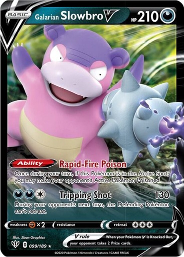 Galarian Slowbro V - SWSH03: Darkness Ablaze 099/189