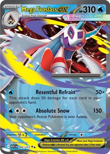 Mega Froslass ex - 047/217 - ME: Ascended Heroes (ASC)