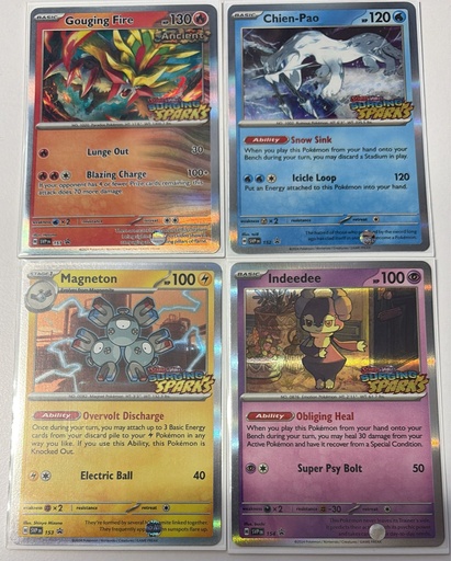 Gouging Fire,Chien-Pao,Magneton,Indeedee - 151,152,153,154 - SV: Scarlet & Violet Promo Cards (SVP)