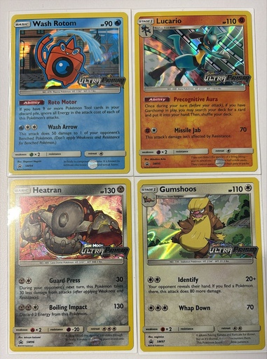 Wash Rotom,Lucario,Heatran,Gumshoos - SM94,95,96,97 (Prerelease) - SM Promos (SMP)