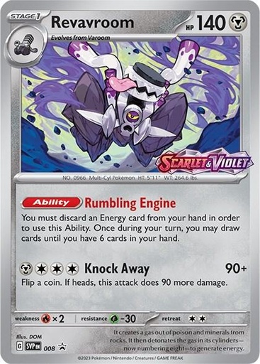 Revavroom - 008 (Prerelease) - SV: Scarlet & Violet Promo Cards (SVP)