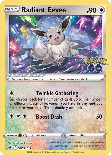 Radiant Eevee - SWSH230 - SWSH: Sword & Shield Promo Cards (SWSD)