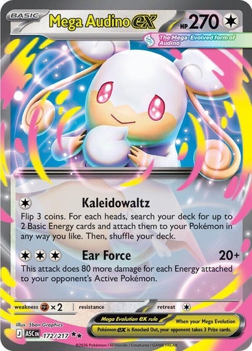 Mega Audino ex - 172/217 - ME: Ascended Heroes (ASC)