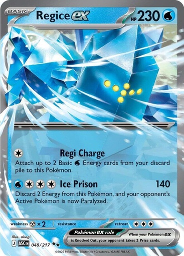Regice ex - ME: Ascended Heroes (ASC)
