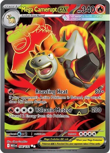 Mega Camerupt ex - 156/132 - ME01: Mega Evolution (MEG)