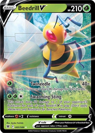 Beedrill V - SWSH10: Astral Radiance 001/189