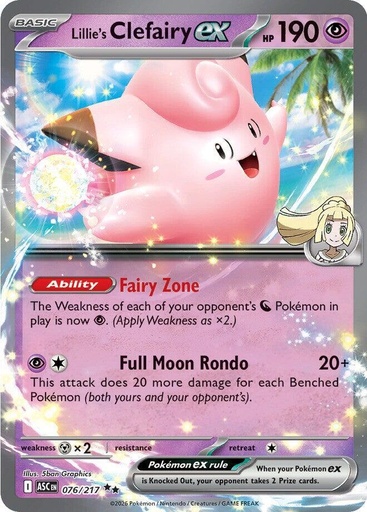 Lillie's Clefairy ex - 076/217 - ME: Ascended Heroes (ASC)