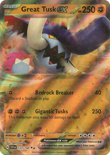 Great Tusk ex - 123/198 - SV01: Scarlet & Violet Base Set (SVI)