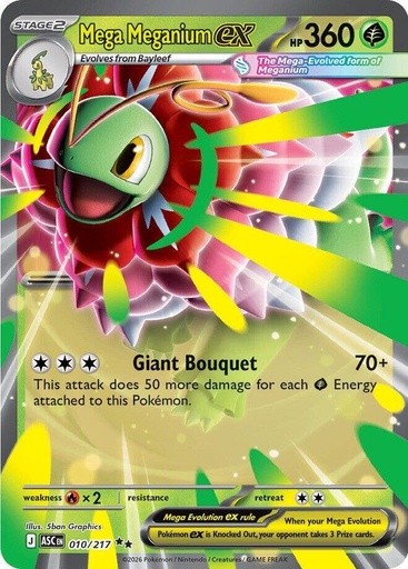 Mega Meganium ex - 010/217 - ME: Ascended Heroes (ASC)