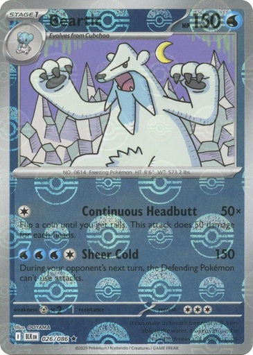 Beartic (Poke Ball Pattern) - SV: Black Bolt (BLK)