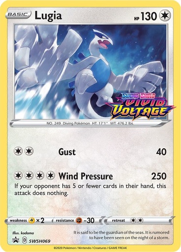 Lugia - SWSH069 (Prerelease) - SWSH: Sword & Shield Promo Cards (SWSD)