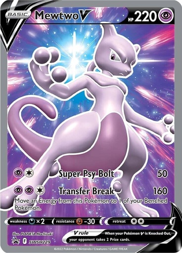 Mewtwo V - SWSH229 - SWSH: Sword & Shield Promo Cards