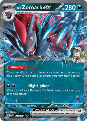 N's Zoroark ex - 137/217 - ME: Ascended Heroes (ASC)