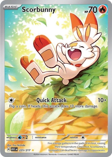 Scorbunny - 225/217 - ME: Ascended Heroes (ASC)