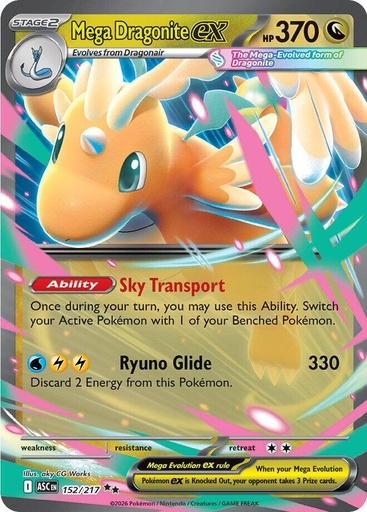 Mega Dragonite ex - 152/217 - ME: Ascended Heroes (ASC)