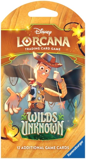 [11090021] Disney Lorcana: Wilds Unknown Sleeved Booster Pack - Wilds Unknown (12)