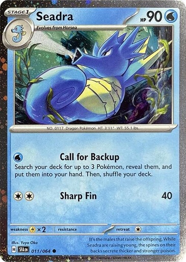 Seadra - 011/064 (Cosmos Holo) - Miscellaneous Cards & Products