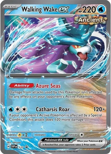 Walking Wake ex - 127 - SV: Scarlet & Violet Promo Cards