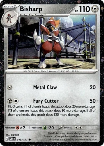 Bisharp - 149/197 (Cosmos Holo) - Miscellaneous Cards & Products (MCAP)