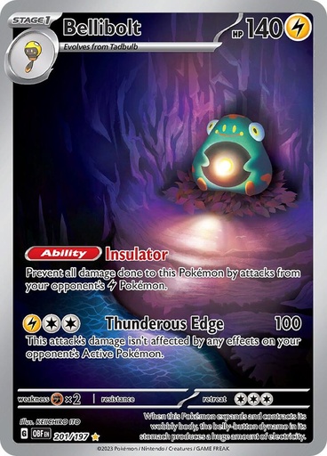 Bellibolt - 201/197 - SV03: Obsidian Flames (OBF)