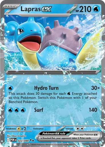 Lapras ex - ME03: Perfect Order (POR)