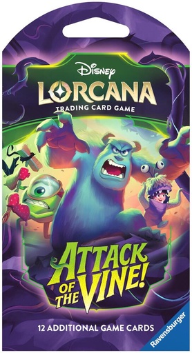 [11090054] Disney Lorcana: Attack of the Vine! Sleeved Booster Pack - Attack of the Vine! (13)