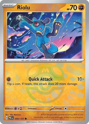 Riolu (Master Ball Pattern) - SV: Prismatic Evolutions (PRE)