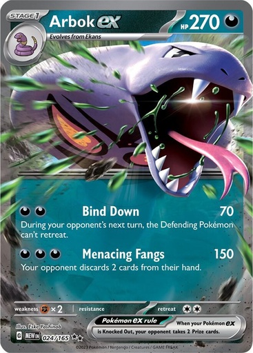 Arbok ex - 024/165 - SV: Scarlet & Violet 151