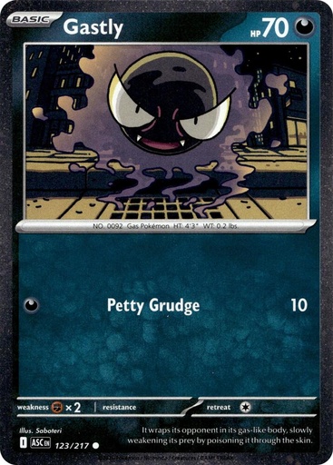 Gastly - 123/217 (Cosmos Holo) - Miscellaneous Cards & Products (MCAP)