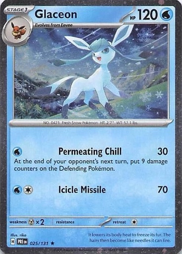Glaceon - 025/131 (Cosmos Holo) - Miscellaneous Cards & Products (MCAP)