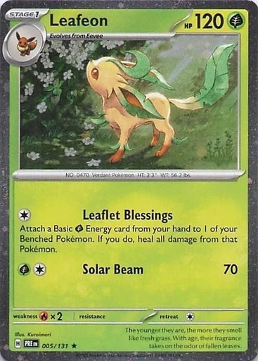 Leafeon - 005/131 (Cosmos Holo) - Miscellaneous Cards & Products (MCAP)