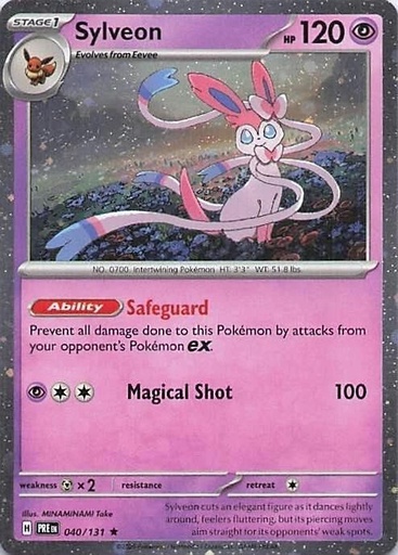 Sylveon - 040/131 (Cosmos Holo) - Miscellaneous Cards & Products (MCAP)