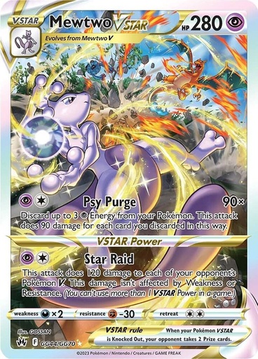 Mewtwo VSTAR - Crown Zenith: Galarian Gallery GG44/GG70