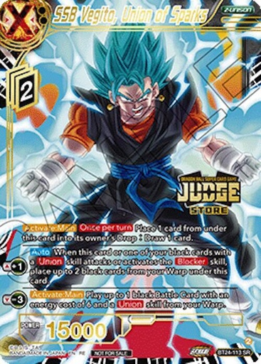 SSB Vegito, Union of Sparks (Judge Pack Vol.18) (Store) - Judge Promotion Cards (JPR)