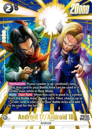 Android 17/Android 18 (Alternate Art) - Cross Force (FB10)